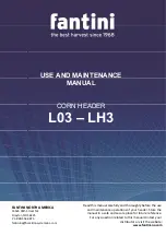 Preview for 1 page of Fantini L03 Use And Maintenance Manual