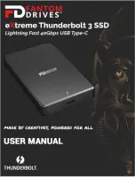 Preview for 1 page of Fantom Drives eXtreme Thunderbolt 3 User Manual