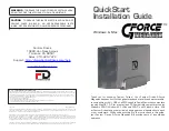 Fantom Drives G-Force Megadisk Quick Start Installation Manual preview