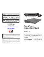 Preview for 1 page of Fantom Drives Netbook Mate DVD Docking unit Quick Start Installation Manual