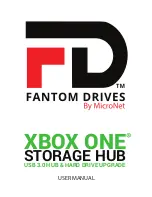 Fantom Drives XBOX ONE STORAGE HUB User Manual preview