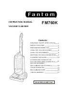 Preview for 1 page of Fantom FANTOM FM760K Instruction Manual