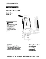 Fantom FANTOM PT302H Owner'S Manual предпросмотр