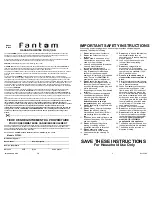 Предварительный просмотр 3 страницы Fantom FC726C Owner'S Manual