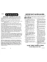 Предварительный просмотр 3 страницы Fantom FM1705K Owner'S Manual