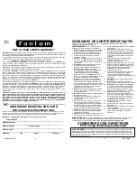 Preview for 12 page of Fantom FM732C Owner'S Manual