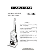 Предварительный просмотр 1 страницы Fantom FM741B Instruction Manual