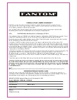 Предварительный просмотр 19 страницы Fantom FM766HG Instruction Manual