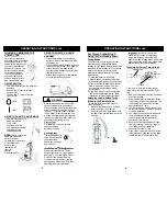 Preview for 6 page of Fantom TRANSFORMER VAC FM604 Owner'S Manual