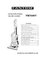 Fantom VACUUM CLEANER FM744HY Instruction Manual preview