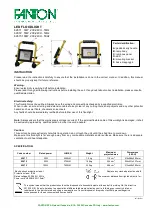 Предварительный просмотр 1 страницы Fanton 62671 Quick Start Manual