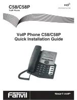 Предварительный просмотр 1 страницы Fanvil C58 Quick Installation Manual