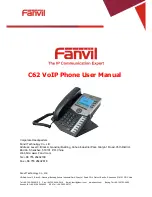 Fanvil C62 User Manual preview