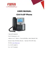 Fanvil C66 User Manual preview