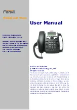 Fanvil FV6030 User Manual preview