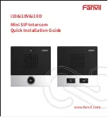 Preview for 1 page of Fanvil i10 Quick Installation Manual