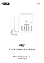 Fanvil V67 Quick Installation Manual preview