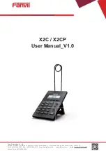 Предварительный просмотр 1 страницы Fanvil X2C User Manual