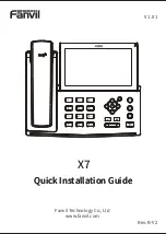 Fanvil X7 Quick Installation Manual preview