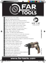 Preview for 1 page of Far Tools HD 13C Original Manual Translation