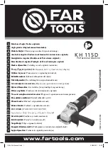 Far Tools KH 115D Original Manual Translation preview