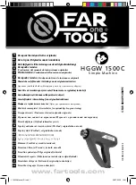 Предварительный просмотр 1 страницы Far Tools one HGGW 1500C Original Manual Translation