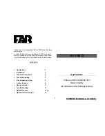 Предварительный просмотр 2 страницы FAR AV-100C Owner'S Manual