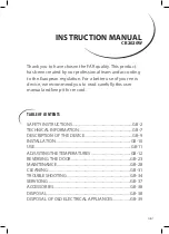 Preview for 2 page of FAR CB2020W Instruction Manual