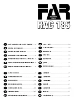 Предварительный просмотр 3 страницы FAR RAC 185 Instructions For Use Manual