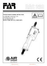 Preview for 1 page of FAR RAC 230 Operating Instructions And Spare Parts List