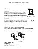 Preview for 1 page of Faraday 8709 Installation Instructions And Wiring