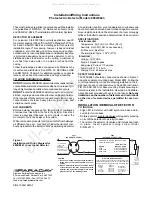 Предварительный просмотр 1 страницы Faraday 8854 Installation/Wiring Instructions