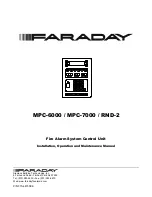 Faraday MPC-6000 Installation, Operation And Maintenance Manual preview