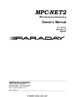 Preview for 1 page of Faraday MPC-NET2 Owner'S Manual