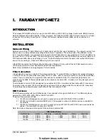 Preview for 5 page of Faraday MPC-NET2 Owner'S Manual