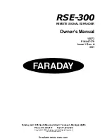 Faraday RSE-300 Owner'S Manual предпросмотр