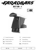 FARADBARS BS 109-1 Fitting Instructions Manual предпросмотр