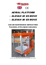 Preview for 1 page of Faraone ELEVAH 65 ES MOVE Use And Maintenance Instructions