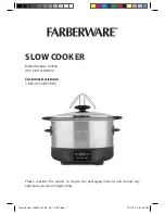 Предварительный просмотр 1 страницы Farberware 104554 Use And Care Manual