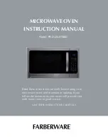 Farberware 1100-Watt Instruction Manual предпросмотр