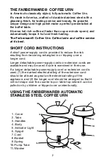 Предварительный просмотр 3 страницы Farberware 236 Use And Care Instructions Manual