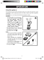 Предварительный просмотр 8 страницы Farberware BL 45312 Manual