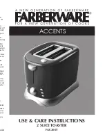 Preview for 1 page of Farberware FAC200T ACCENTS Use And Care Instructions Manual