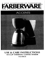 Farberware FAC400CB Use & Care Instructions Manual предпросмотр