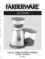 Предварительный просмотр 1 страницы Farberware FAC500G ACCENTS Use And Care Instructions Manual