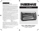 Farberware FAC800TO Accents Use And Care Instructions Manual preview