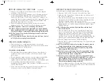 Preview for 8 page of Farberware FAC800TO Accents Use And Care Instructions Manual
