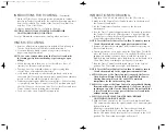 Preview for 10 page of Farberware FAC800TO Accents Use And Care Instructions Manual