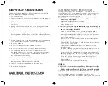 Preview for 2 page of Farberware FBL500SS Use And Care Instructions Manual