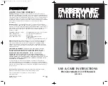 Farberware FCM12SS Millenium Use And Care Instructions Manual preview